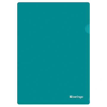 Папка-уголок Berlingo 'Soft Touch', А4, 200мкм, софт-тач, бирюзовая