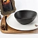 Салатник треугольный Domenik Rock black, 16см