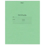 Тетрадь ЗЕЛЁНАЯ обложка 18 л., линия с полями, офсет, 'HATBER', 012304, 18Т5B2_05112
