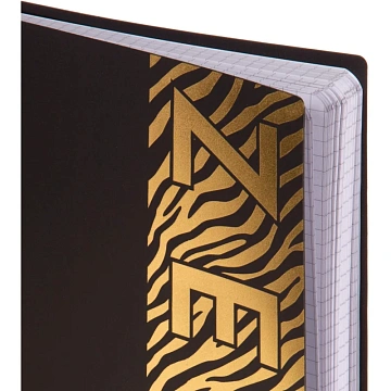 Бизнес-тетрадь Attache Selection Zebra А4,96л,кл,спир,пластик,тон.бл 202305
