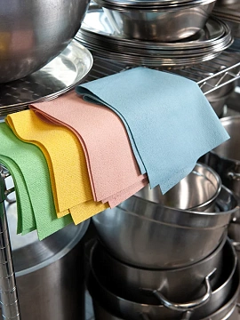 Салфетка HQ ProfiLine желтая 5шт, 35 x 40см, 75623