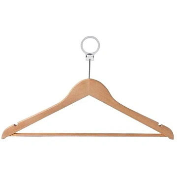 Вешалка-плечики WW_Attache CU3014/LH001-ANTI дер,пер,к/хр,антив,р48-50 нат