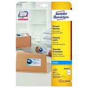 Этикетки адресные Avery Zweckform J8169-25, белые, 99.1х139мм, 4шт на листе, 25листов