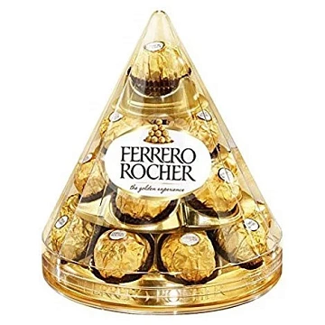 Набор конфет Ferrero Rocher Пирамида хрустящие из молочного шоколада, 213г