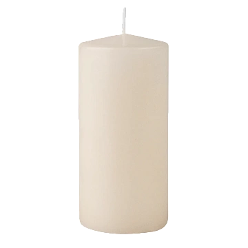Свеча Metro Professional Столбовая слоновая кость лакированная, 5.6 x 12см