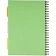 Бизнес-тетрадь 140л,кл,А4,SPIRAL BOOK Салатовый,евросп,обл.пл,раздел.84102