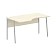 Стол прямой СА-2P(L) Клен*/Алюминий 1400х900х755 IMAGO PLUS
