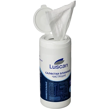 Салфетки универс Luscan, туба, 100 шт, 130х170