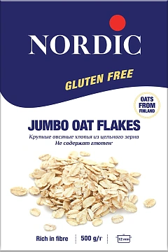 Хлопья Nordic овсяные, крупные, 500г