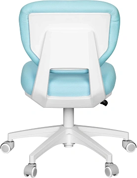 Кресло детское Cactus CS-CHR-3594BL голубой крестов. пластик белый