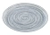 Тарелка обеденная Luminarc Diwali Zedora Grey Rings, 25см