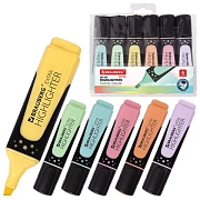 Набор текстовыделителей BRAUBERG 6 шт., АССОРТИ, 'EXTRA PASTEL', прорезиненный корпус, линия 1-5 мм, 151757