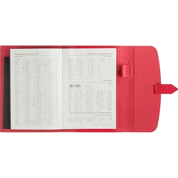 Ежедневник недатированныйА5 Senate красный 272 стр. 3-213/01