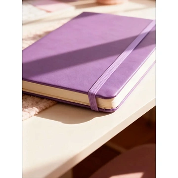 Ежедневник недатированный сиреневый, А5 136 л., Diary, ATTACHE