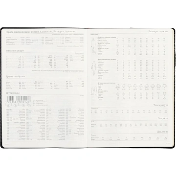 Еженедельник недатированный черный,кожа,A4 64л,Br.V.PROFY 3-098/02