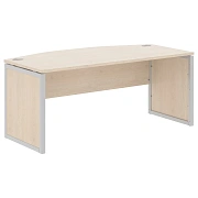 Стол руководителя XQPET 189 Бук Тиара/Алюминий 1800х914х750 XTEN-QP
