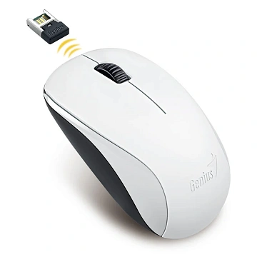 Мышь компьютерная GENIUS NX-7000 (G5 Hanger) Белый, 1200dpi.