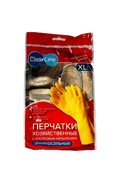Перчатки латексные р.XL, желтые, 1 пара