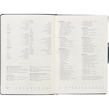 Ежедневник недатированный А5, Primavera синий, 136л. 3-536/01