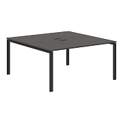 Стол 2-х местный EUWST 1516 Мокко/Черный 1560х1606х750 EDIS