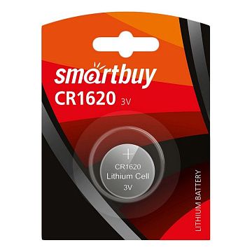 Батарейка Smartbuy CR1620 1шт/бл (SBBL-1620-1B)