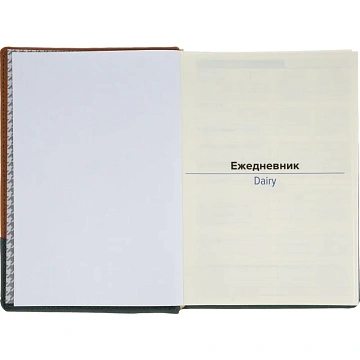Ежедневник недатированный Attache Selection Western коричневый/зелен, 160л