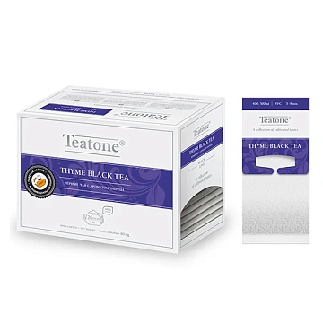 Чай Teatone Mint Black Tea, черный, 20 пакетиков на чайник