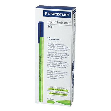 Текстовыделитель Staedtler TriplusTextsurfer 1-2мм, зеленый