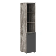 Шкаф колонка с глухой малой дверью MHC 42.5 Антрацит/Сосна Нордик 429х423х1956 MORRIS TREND