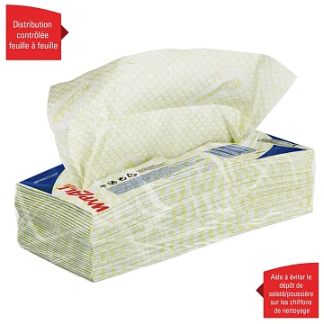 Протирочные салфетки Kimberly-Clark WypAll Х50 7443, листовые, 50шт, 1 слой, желтые