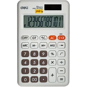 Калькулятор карманный Deli EM120,12-р, дв.пит., 118x70мм, белый