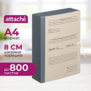 Папка архивная складная ATTACHE, 80мм,корешок бумвинил
