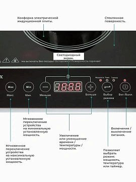 Плита индукционная Gemlux GL-IP-22L