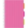 Бизнес-тетрадь 140л,кл,А4,SPIRAL BOOK Розовый,евроспир,обл.пласт,разд.84105