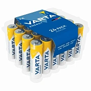 Батарейки алкалиновые 'пальчиковые' КОМПЛЕКТ 24 шт., VARTA ENERGY, АА (LR6, 24А), пластиковый бокс,