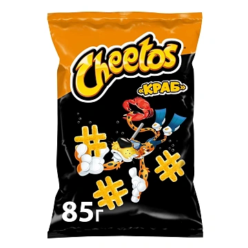 Снеки кукурузные Cheetos Краб, 85г