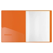 Папка с 20 вкладышами Berlingo 'Soft Touch Pro', 17мм, 700мкм, с внутр. карманом, бирюзовая, внутр.