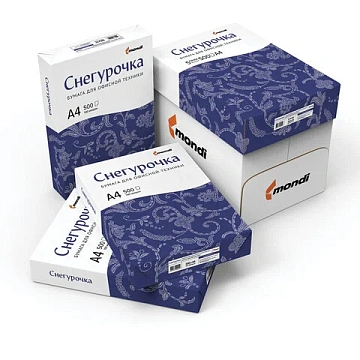 Бумага офисная А4, 80 г/м2, 500 л., марка С, СНЕГУРОЧКА, Россия, 146% (CIE)