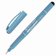 Ручка капиллярная (линер) ЧЕРНАЯ CENTROPEN 'Document', трехгранная, линия 0,1 мм, 2631/0,1, 2 2631 0101