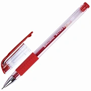 Ручка гелевая с грипом BRAUBERG 'EXTRA GT NEEDLE', КРАСНАЯ, игольчатый узел 0,5 мм, линия 0,35 мм, 143921