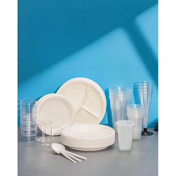 Бокал одноразовый д/шамп,Комус 180 мл прозрачн.,ПС 6шт./уп