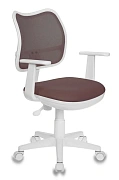 Кресло офисное Бюрократ CH-W797 ткань, белая, крестовина пластик, белая