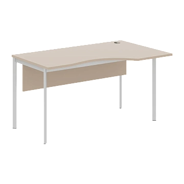 Стол эргономичный СА-2SD(R) Мокачино/Алюминий 1400х900х755 IMAGO-S