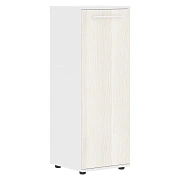 Шкаф средний узкий EMCS 42.1 Ясень Траун/Белый/Белый 426х430х1199 EDIS
