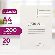 Скоросшиватель картон. ДЕЛО 440г/м2 мелованн 20шт/уп