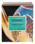 Чай зеленый Newby Марокканский с мятой листовой, 100г