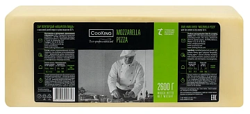 Сыр Cooking Моцарелла Пицца полутвердый 42%, 2.6кг