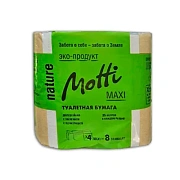 Туалетная бумага Motti в рулоне, белая, 2 слоя, 35м, 4 рулона, 101732-М