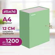 Папка архивная Attache Bright Сolours А4 лам.карт, лайм 120мм
