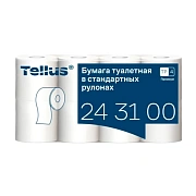 Бумага туалетная Tork/Tellus T4 3сл бел перф Премиум 15м94л 8рул/уп 243100